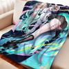 Cartoon Warm Soft Flannel Blanket Cover Anime Wuthering Waves Lynae Blanket Multifunctional Decor Home Universal Blanket