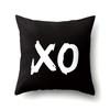 Polyester Pillow Case Geometric Decoration Home Petal Strip Printed Cushion Cover Bedside Cushion Cover Waist Cushion Cover