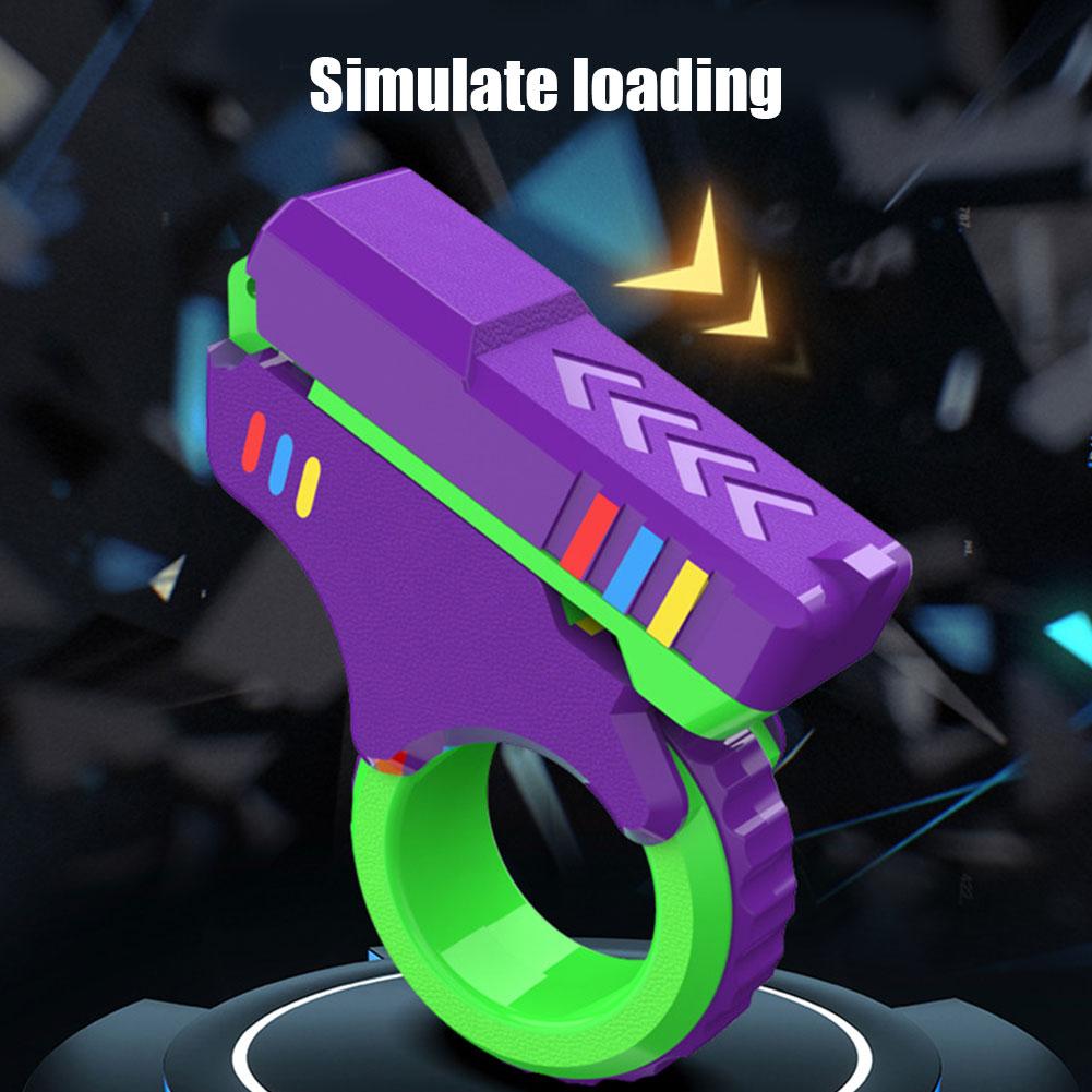 Roterende fingerskyvere Fidget Leketøy Kontor Stresslindring Skyver Skrallefinger Fidget 3D-printet Fidegt LekerFingertupp Teksturert