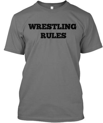 Wrestling Rules T-shirt Made In the USA Size S To 5XL