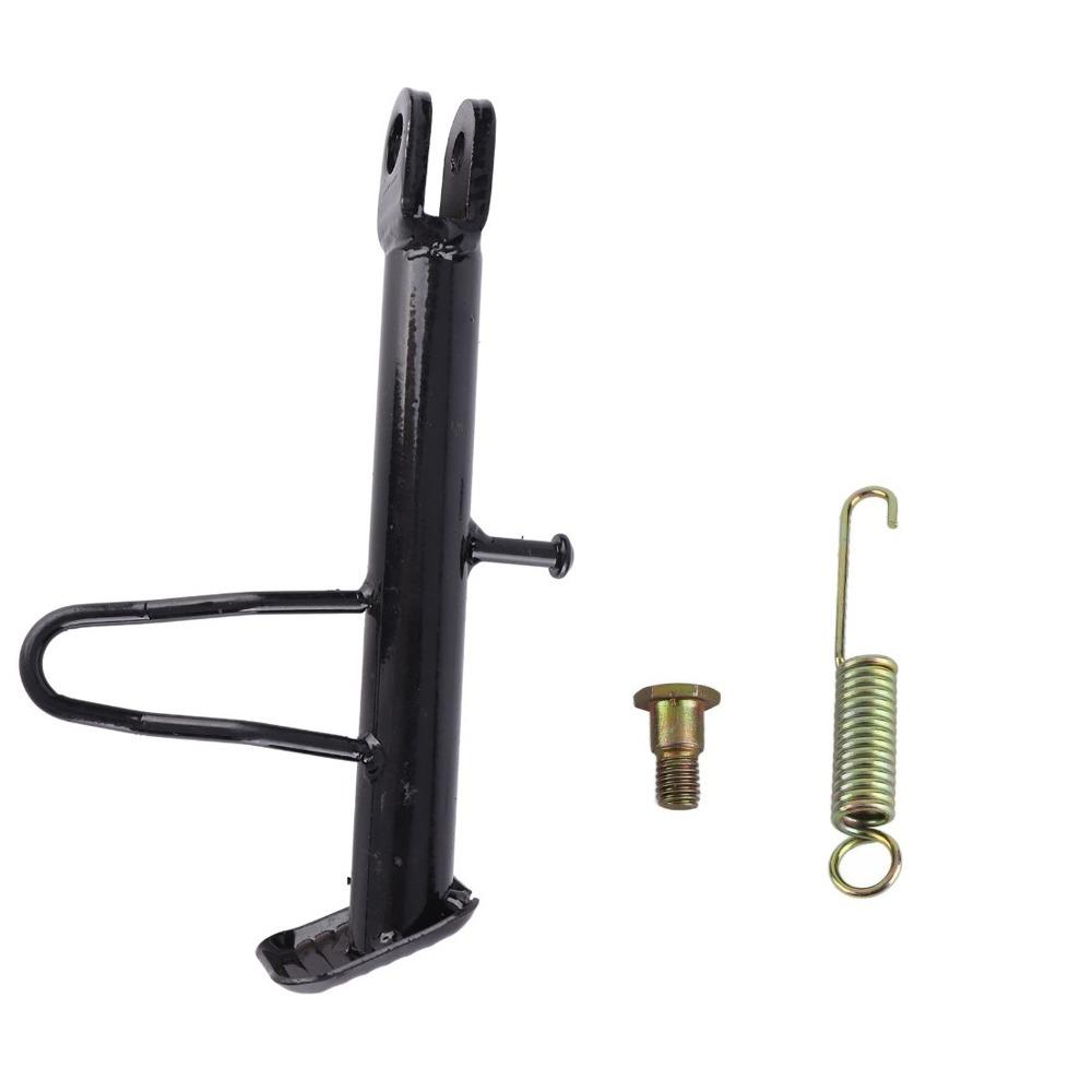 

Durable Iron Motorcycle Kickstand with Spring Hardware 18/20cm Parking Foot Support Black Nonslip Kickstand Foot Dirt Bike Stand