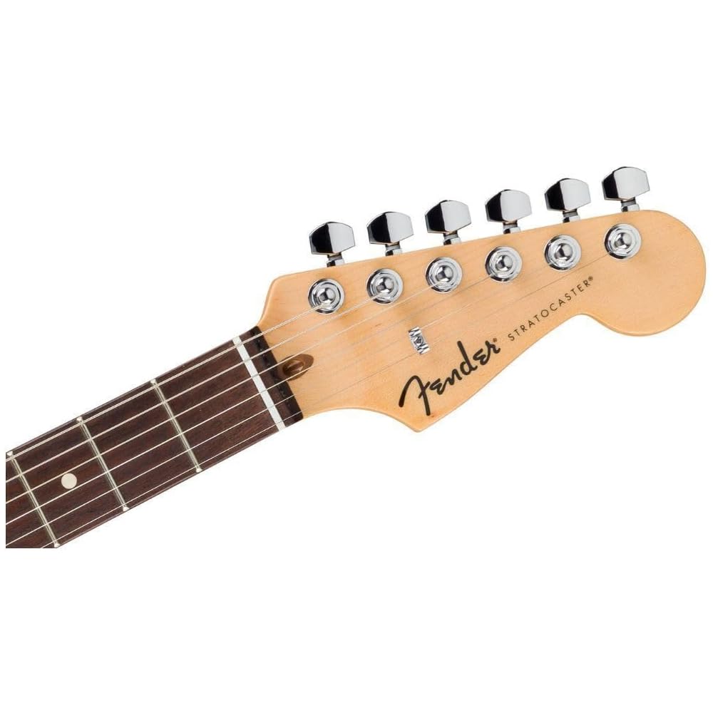Fender Standard Stratocaster® HSS Electric Guitar, Laurel Fingerboard, White Pickguard, Candy Cola, with Soft Case.