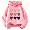 Kinder Niedlicher Herz-Harajuku-Hoodie - Jungen & Mädchen Herbst/Winter Lässiger Pullover