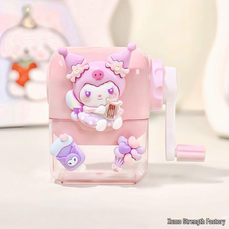 Kuromi My Melody Cute Cartoon Hand-Crank Pencil Sharpener for Kids