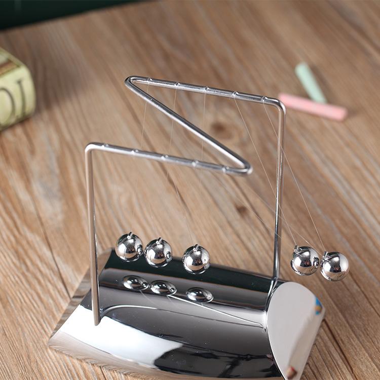 Z Shape Newton Cradle Steel Balance Ball Physics Science Pendulum Desk Home Decor