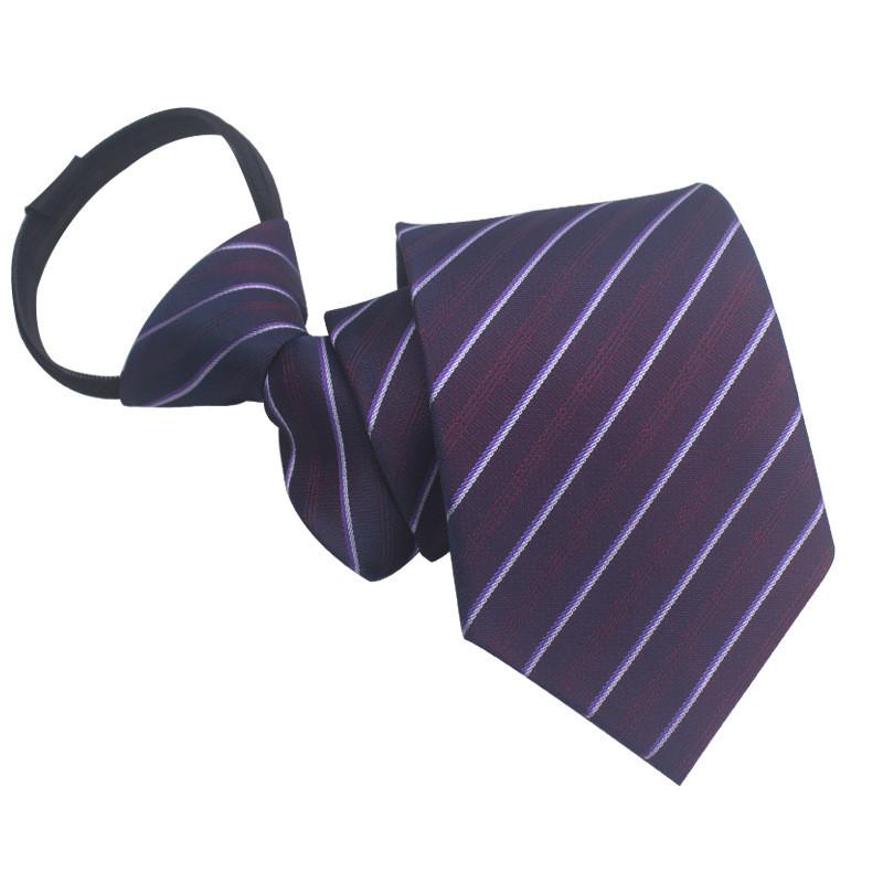 Mens Business Polyester Tie With Arrow Design And Zipper Closure For Office