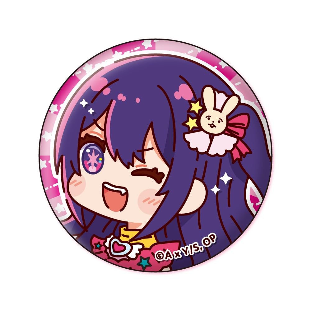 Xebec [Oshi no Ko] Muni Chara Badge 1 Box Approx. 56mm Diameter Tin and PVC