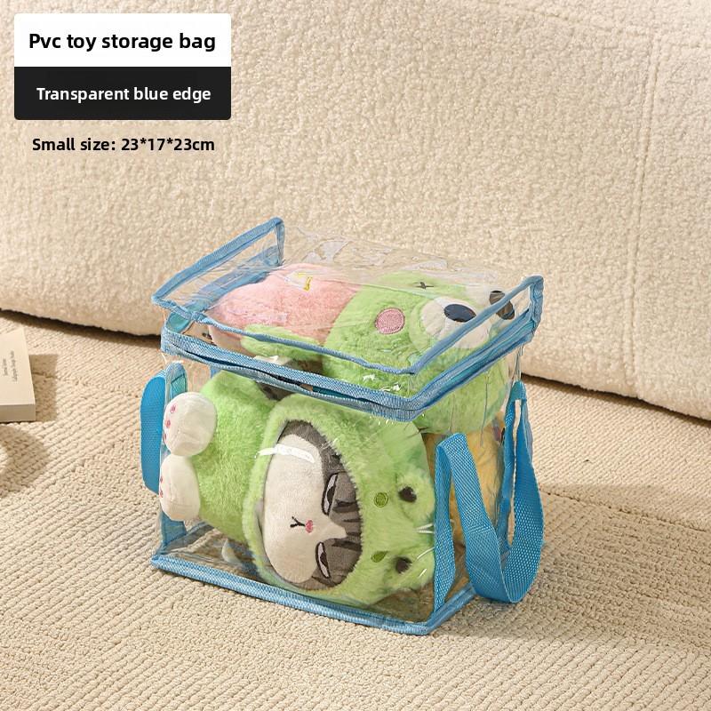 Modern Cubic Pvc Toy Storage Bag With Foldable Waterproof Design For Bedroom And Living Room Organization