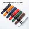 18-24mm Schnellwechsel-Silikon-Uhrenarmband mit flachen Anstößen