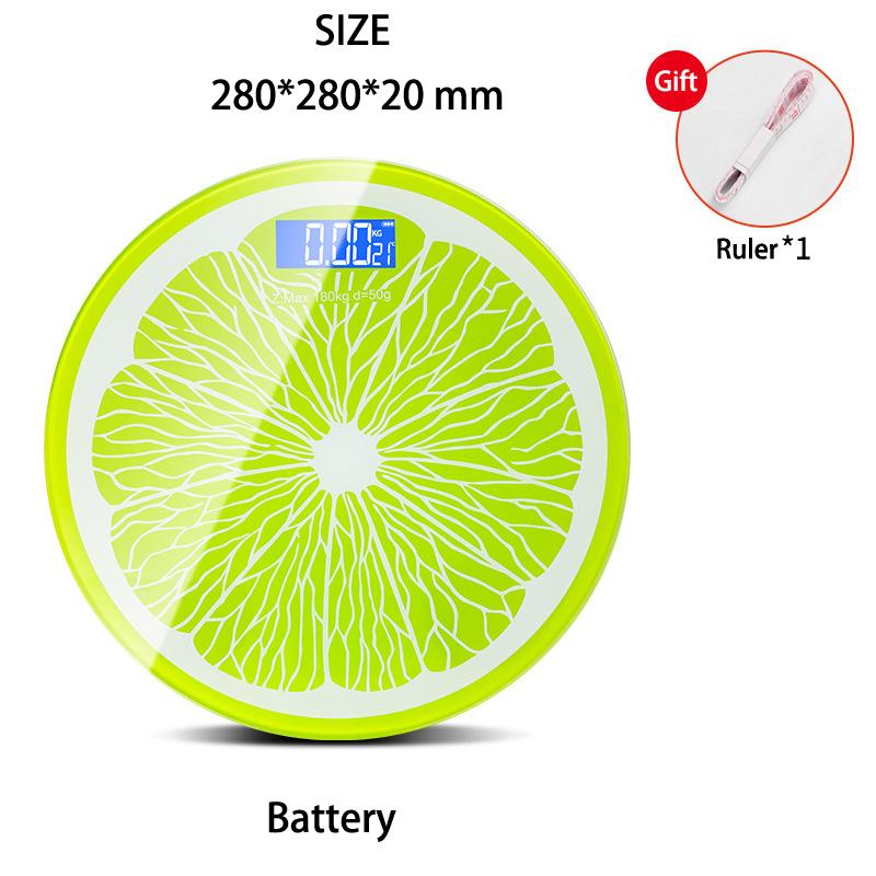 Fruit Pattern Weight Scale For Weighing Body Electronic Household Balance Floor Smart Digital Scales Bathroom Scales