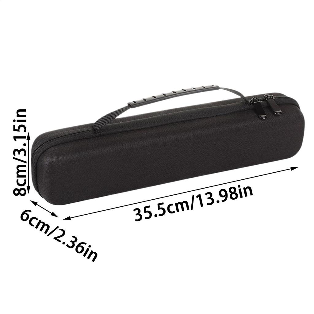 Flute Case Carrying Bag Shockproof High-Density EVA Pouch Hair Styler Flat Iron Storage Carrying Bag For Musical Instruments