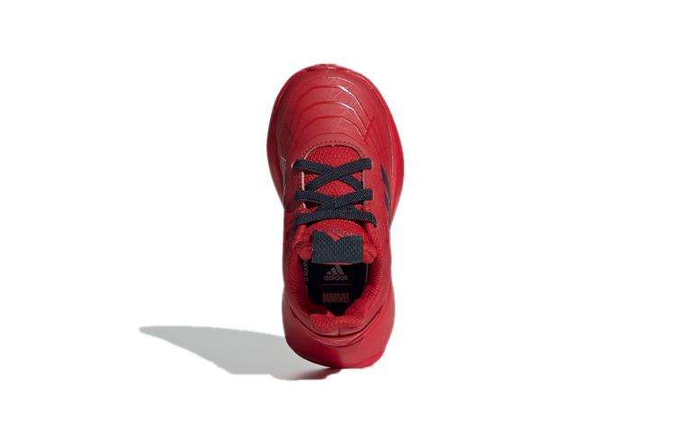 adidas Run ''Spider Man'' El I Synthetic Leather Abrasion Resistant Low Top Toddler Shoes Red Infant And Toddler G27556