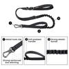 EXCELLENT ELITE SPANKER Nylon Dog Lead for Medium Shock Large 2 Handles Dogs, Absorption, Dogs, Training, Retractable, Walking, (Black)