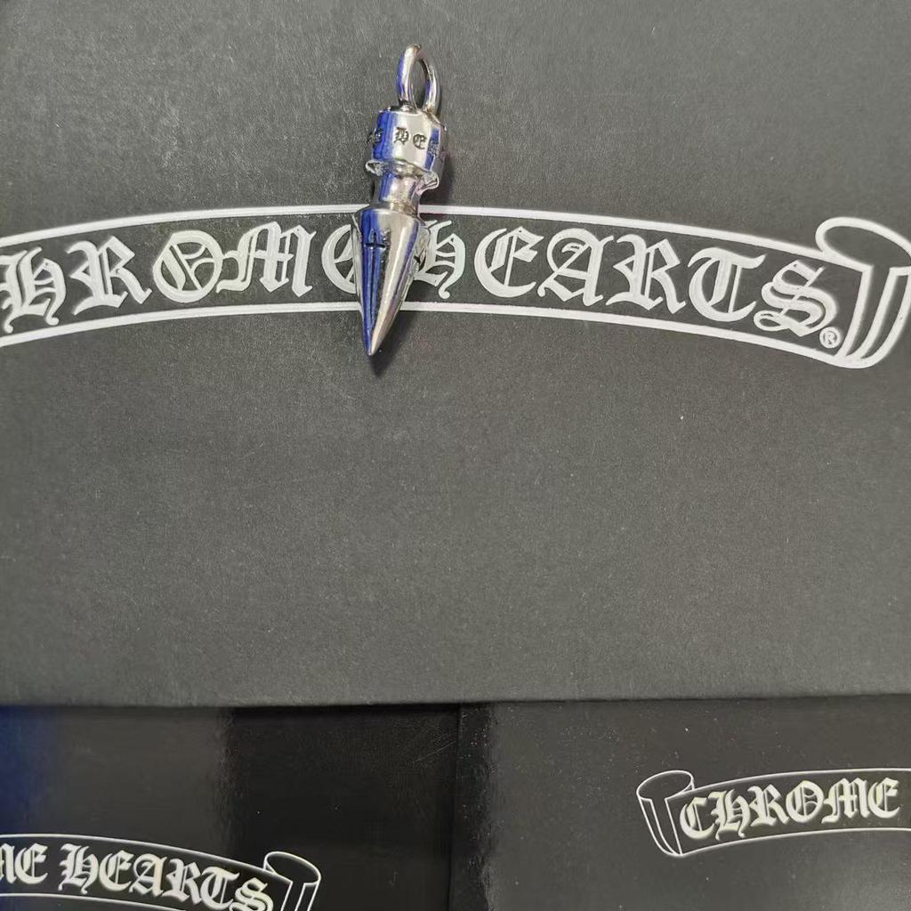 CH Kroko Pendant Collection: Trendy Thai Silver S925 Accessories for Men & Women - Retro Cross, Sword, Hexagram, Bullet Designs