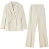 Women's Linen Blend Professional Suit Set