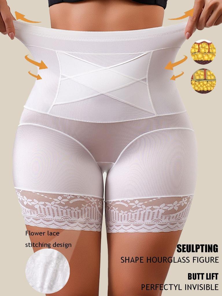 Temu Women's High-Waist Tummy Control Hip Lift Pants, Plus Size Body Shaping Briefs