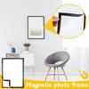 10pcs Rectangular Magnetic Photo Frame 12 x 16 Inch Black Self Adhesive No Punch Display Frame Reusable Art Wall Poster Frame