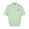 MALBON GOLF Summer Pleated Half-Open Collar T-Shirt Mint Green (Man)
