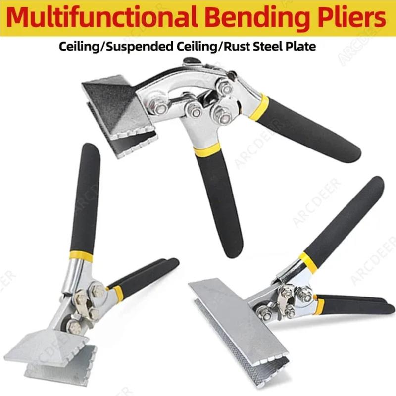 Sheet Metal Hand Seamer Straight Jaw Sheet Metal Bender Tools for Flattening Metal Folding Bending Pliers Hand Tool