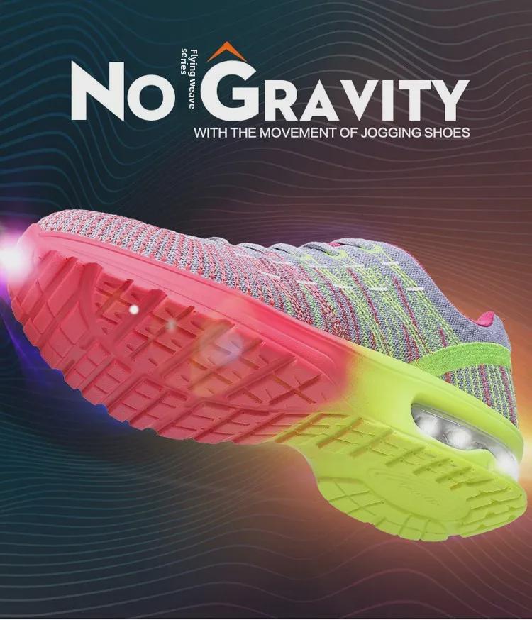 Women's Spring 2021 Trendy Air Cushion Running Shoes - Breathable, Soft Bottom, Lightweight Cross-Border Sports Sneakers