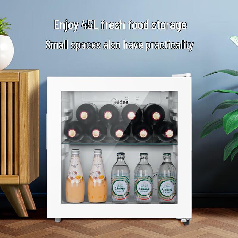 Midea 45L Mini Beverage & Wine Cooler with Glass Door