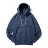 Pigment-Dyed Heavy Cotton Hooded Sweatshirt - Navy