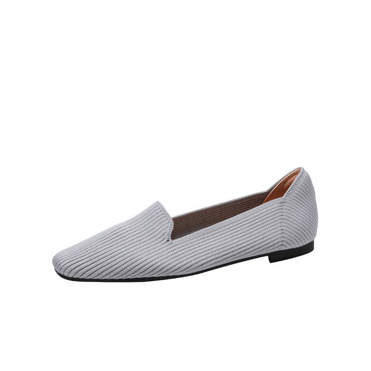 

Обувь одиночные туфли женские туфли женские туфли квадратные с плоским дном вязаные туфли с яичным рулетом летающие вязаные туфли плетеные туфли-лодочки повседневные 44