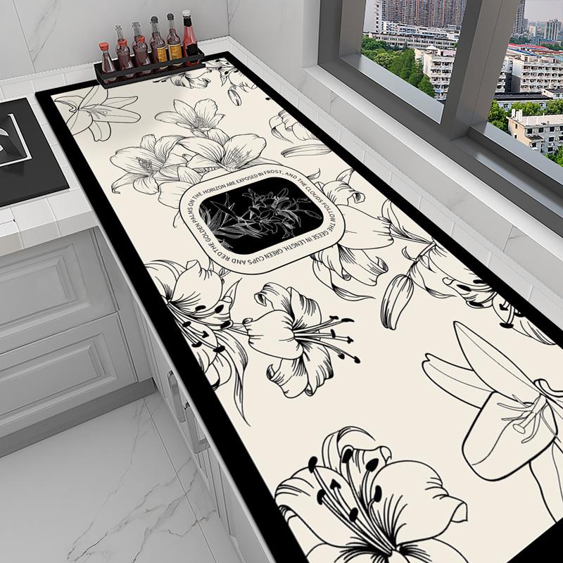 Washable, No-wash Kitchen Countertop Protector, Waterproof, Oil-proof, Heat-insulating, Simple Table Mat, Non-slip Mat