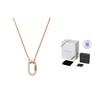 Armani Womens Necklace 925 Silver Diamond Rose Gold Adjustable Clasp Design Necklace Women Necklace EG3527221