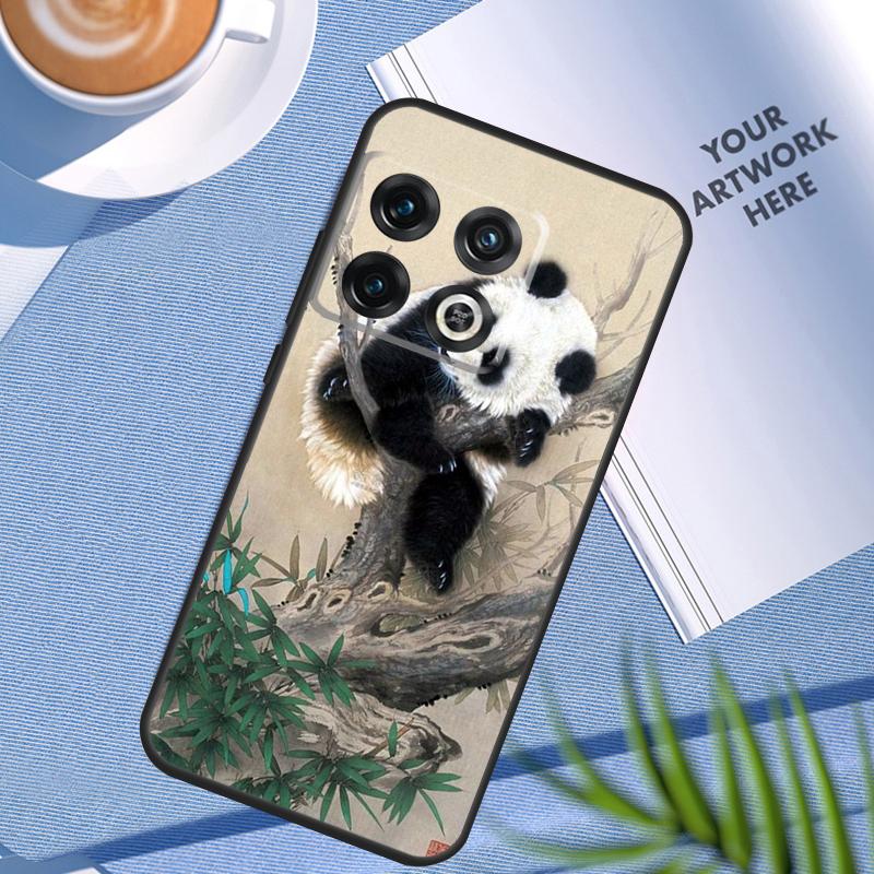 Panda Animal Cute Bear Case For OnePlus 12 12R 11 9 10 Pro 10R 9R 8T 10T Nord 3 CE 2 Lite 2T CE4 N10 N20 N30 Cover
