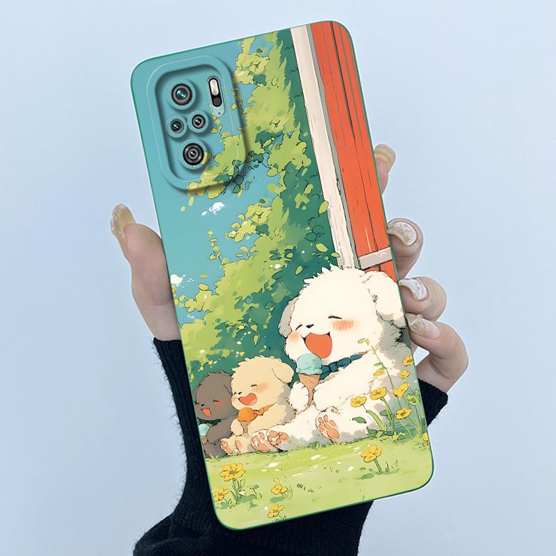 For Xiaomi Poco M5s Phone Case PocoM5s Cover Fashion Simplicity Butterfly Floral Soft Liquid Silicone Shell For Poco M 5s Fundas