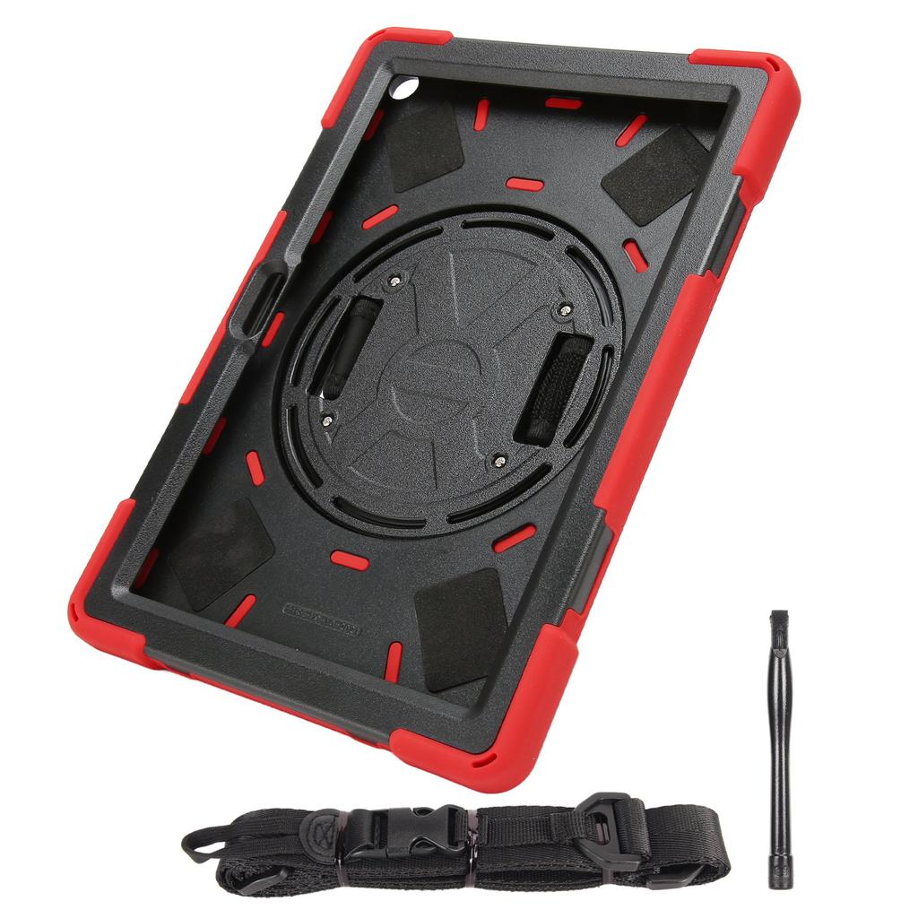 Robust nettbrettdeksel Fallbeskyttelse Nettbrett Støtsikkert Skall med Håndstropp Stativ Skulderstropp for