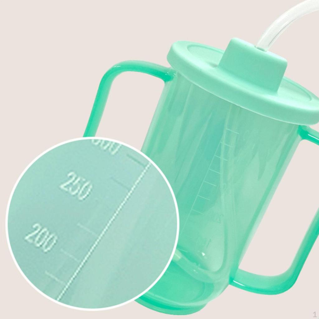 Elderly Sippy Cup Drinking Clear Scale Portable, Premium, 350ml, Professional with Lid 2