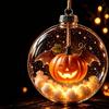 Acrylic Christmas Transparent Ball Pendant Shatterproof Ghost Pendant Ball  Halloween Decor