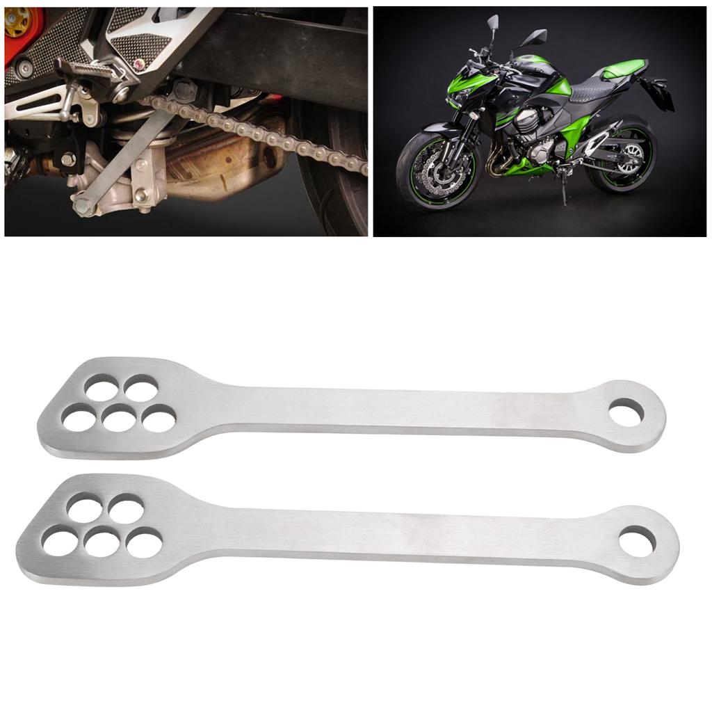 1 Pair Stainless Steel Rear Lowering Link Kit Motorcycle Accessories Replacement for Z 250 300 750 800 1000