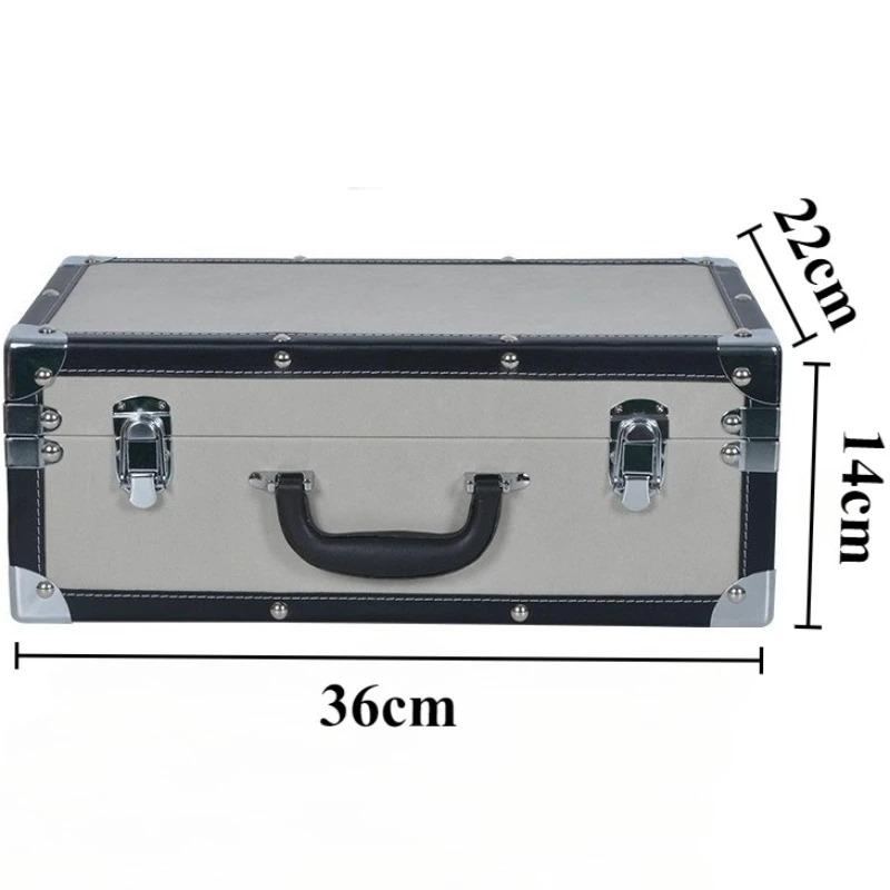 Large Capacity Storage Box Modern Handheld Organizer Storage Boxes Luxury Leather Organization Box Bedroom Storages Containers