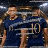 2026 France Soccer Fan T Shirt Mbappe No 10 Dembele No 7 Kids Adults Quick Dry High-quality Football Shirt Family Matching Top