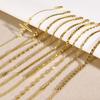 Simple And Versatile Stainless Steel Gold 18K Gold Bracelet Stacked Fashion Personality 1322