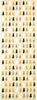 Hamamonyo Tenugui Hand Sitzende Katzen nebeneinander (Japanisches Handtuch) - (Off-White Design)