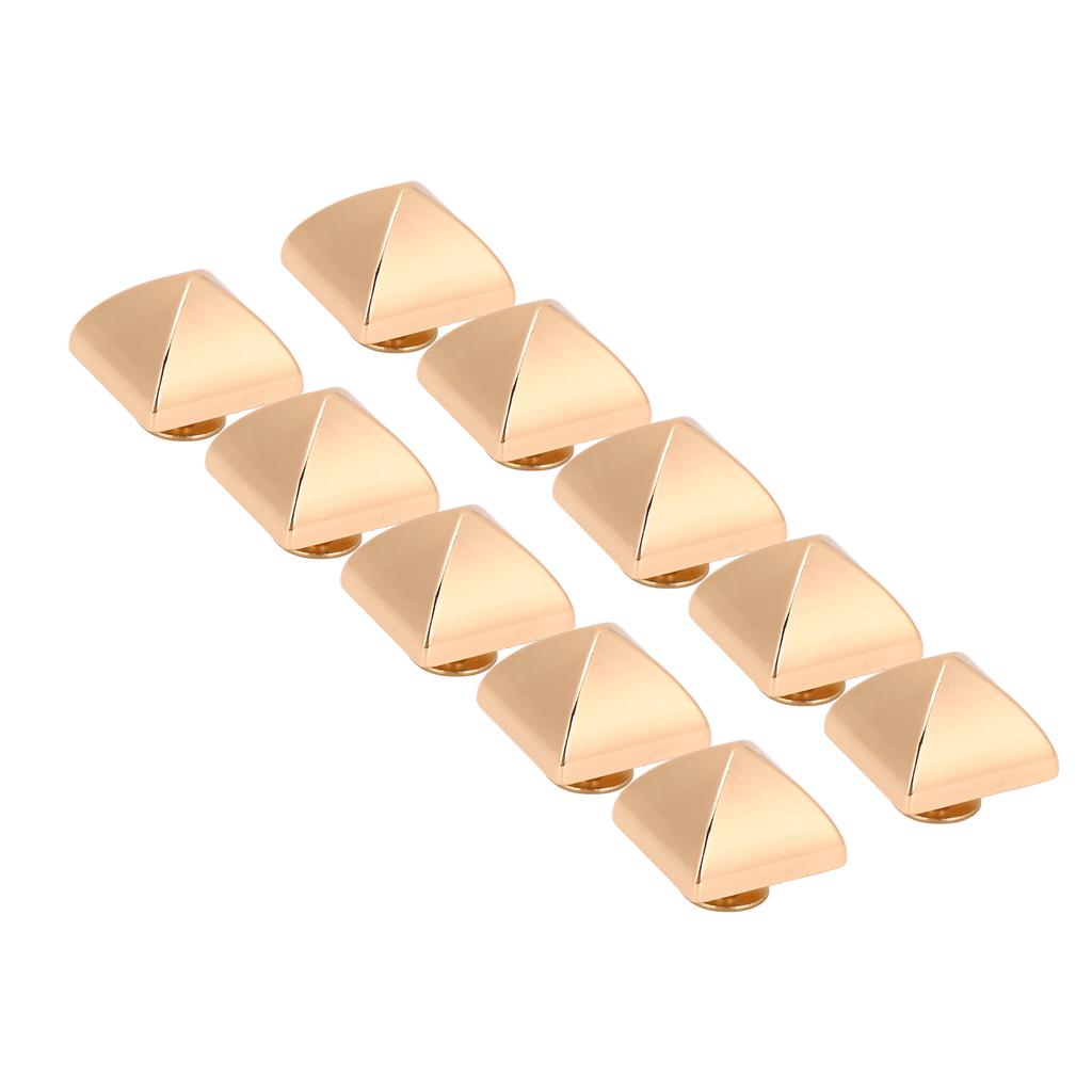 20 Sets Square Pointed Screw Rivets Set Zinc Alloy Pyramid Punk Leather Goods Bags Repair Kits for Binding 15mm