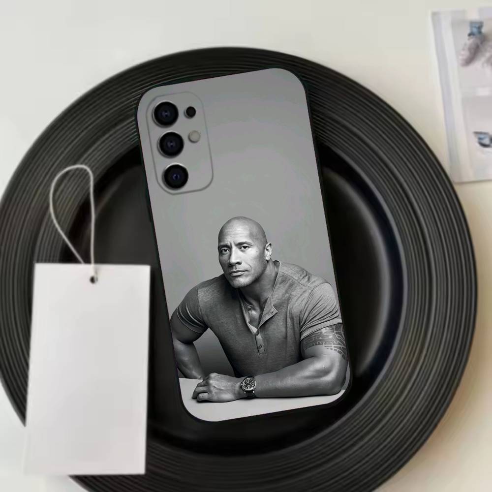 Actor D-Dwayne J-Johnson Phone Case Black Silicone Soft For Samsung S25,S24,S21,S22,S23,S30,Ultra,S20,Plus,Fe,Lite
