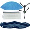 Replacement Parts for Ecovacs Deebot U2/DGN22 Robotic Vacuum Cleaner Main Rolling Brush Filter Side Brush Mop Cloth Accessory Kit