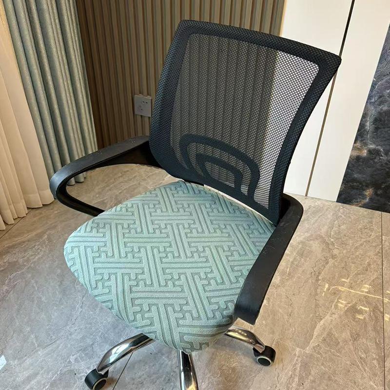 1Piece Velvet Office Chair Cover Computer Swivel Seat Cover Modern Elastic Chair Slip Washable Slipcovers Removable Dust Cover