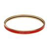 HERMES Enamel Bangles Women's Red Gold H240001F 94-