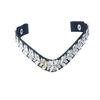 Dazzling Clear Crystal Leaf Browband Horse Bridle Snap Browband .