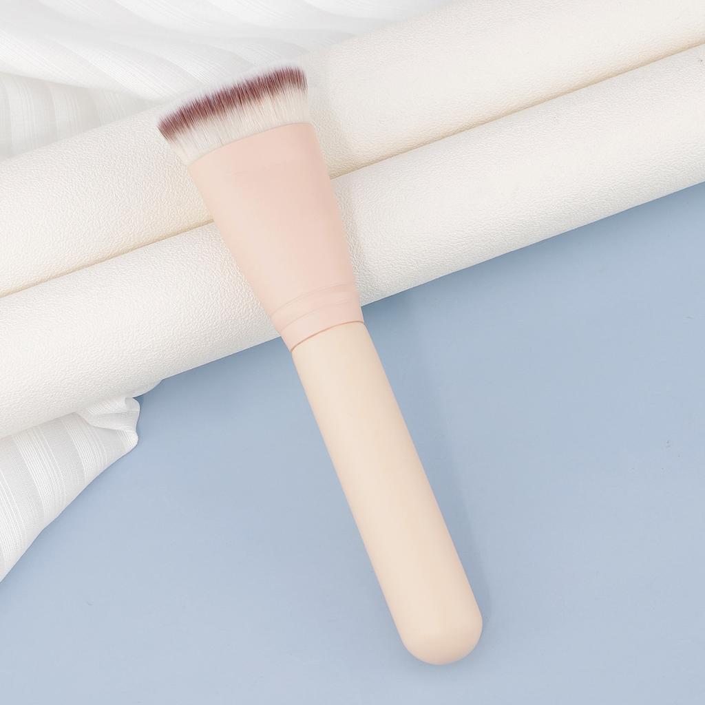 New Single High-quality Skin Tone Flat Head Foundation Brush Dense Bristles Soft Non-marking Makeup Brush