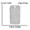 Unevenness Metal Irregular Stainless Steel Heart Charms For Jewelry Making Supplies 6pcs Diy Sea Shell Round Rectangle Pendant