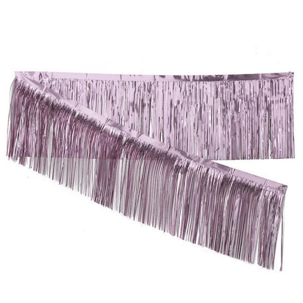30*200cm Tassels Fringes Banner Shiny Rain Silk Curtain New Garland Curtain  For Wedding Birthday