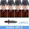 MOC City Series Soldier Figures Building Blocks Street View Military Female Warrior Accessories Guns Movies Christmas Bricks Toy
