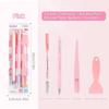 4Pcs/Set Glue Pen Carving Knife Tweezers Small Shovel Student Diy Handmade Set Journal Tools Sationery Craft Kit Supplies